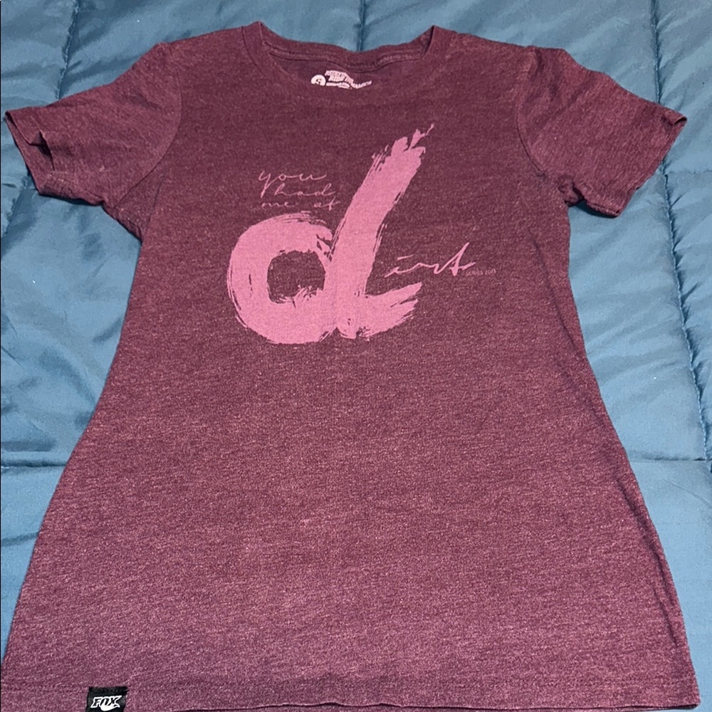 2013 Purple Fox brand “You had me at dirt” Graphic T-Shirt